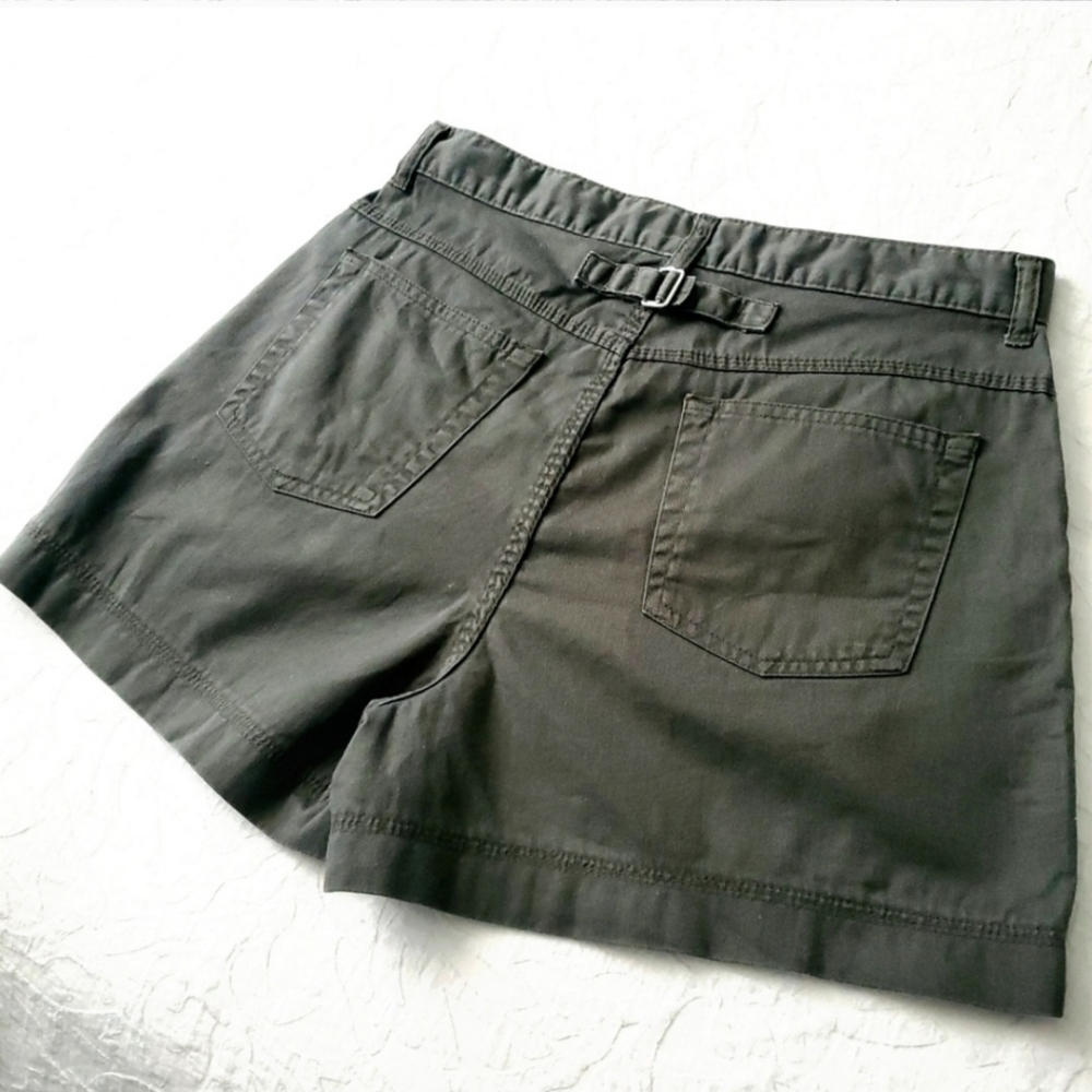 Palmetto's Vintage Army Green High Waisted Boho Festival Shorts, Size 9 - Picture 13 of 16